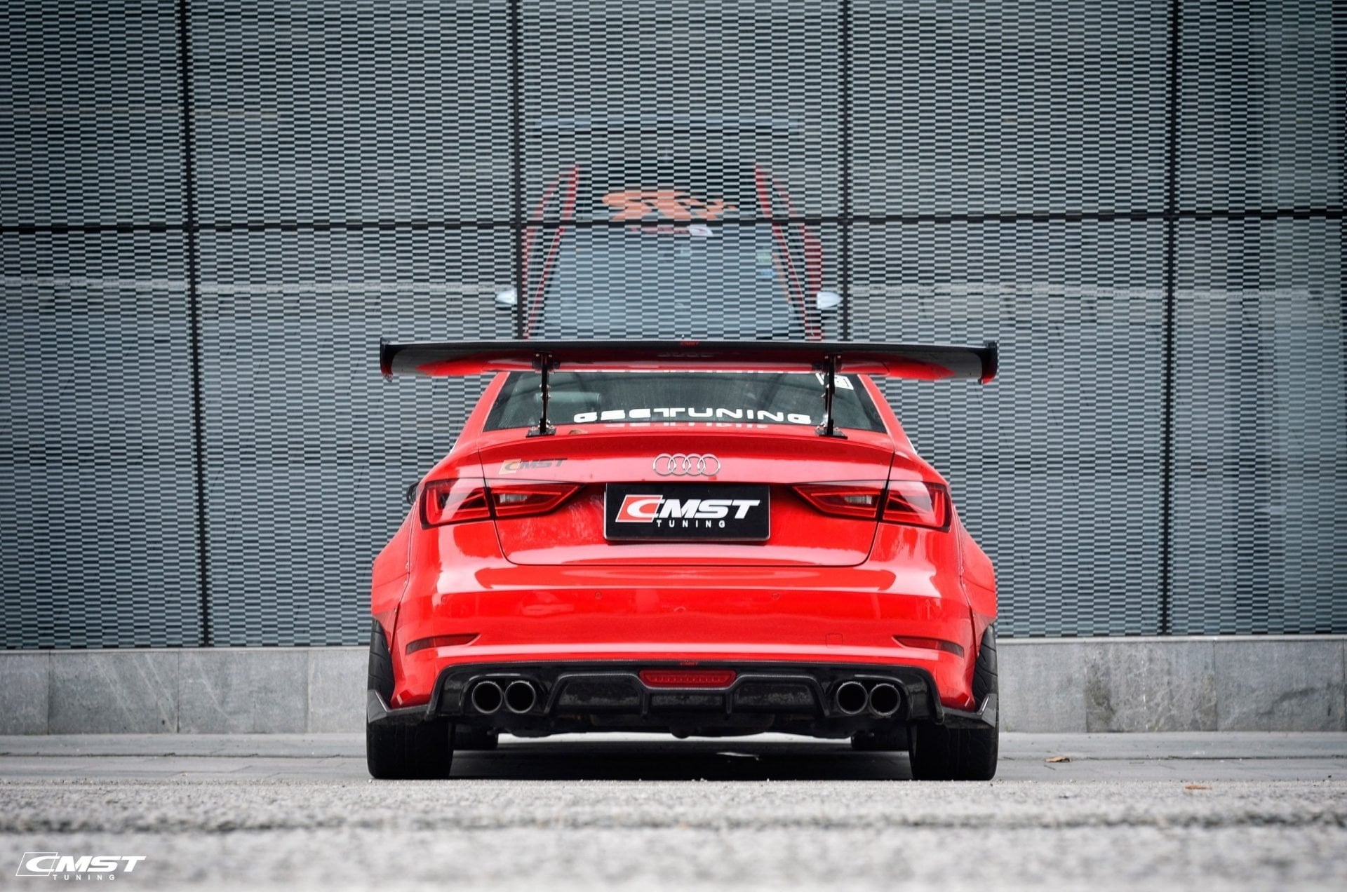 CMST Tuning Carbon Rear Spoiler GT Wing Ver.1 for Audi A3 S3 RS3 2014 - 2020