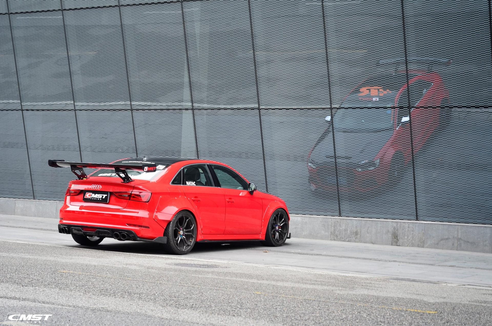 CMST Tuning Carbon Rear Spoiler GT Wing Ver.1 for Audi A3 S3 RS3 2014 - 2020