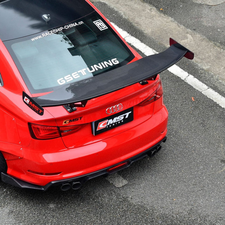 CMST Tuning Carbon Rear Spoiler GT Wing Ver.1 for Audi A3 S3 RS3 2014 - 2020