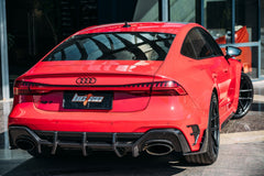 RBT Carbon Fiber Rear Bumper Canards for Audi RS7 C8 2020-ON