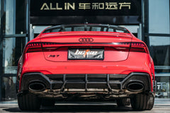 RBT Carbon Fiber Rear Diffuser & Rear Canards for Audi RS7 C8 2020-ON