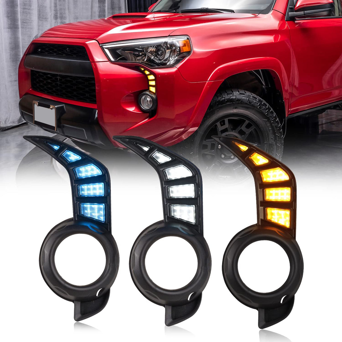 LED DRL Fog Lamp For Toyota 4Runner 2014-2022,1pair