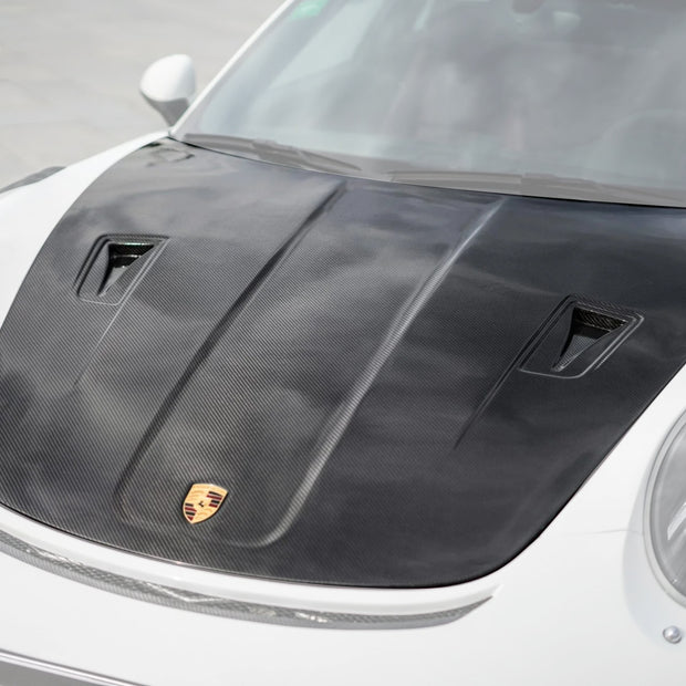 CMST Carbon Fiber GT2RS Style Hood For Porsche 911 991.1 991.2 Turbo GT3 GT3RS 718 Cayman Boxster