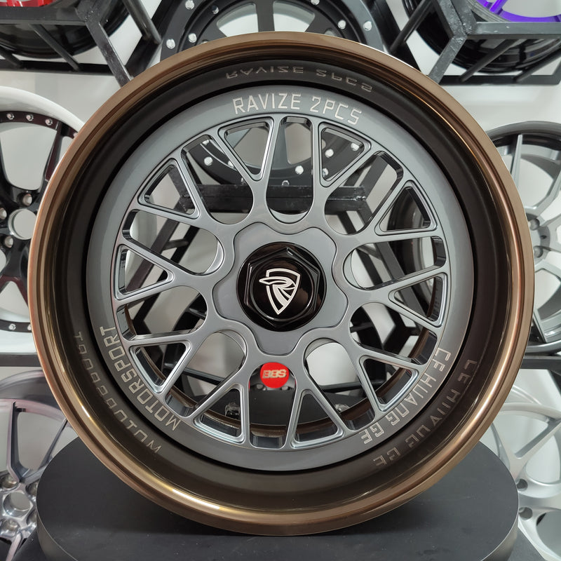 Dark Bronze P-12 / Polished Grey P-9