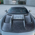 CMST Carbon Fiber Clear View Tempered Glass Transparent Hood Black Series Style for Mercedes Benz C190 AMG GT GTS GTC GTR 2015-2021 - Robot Bodykits