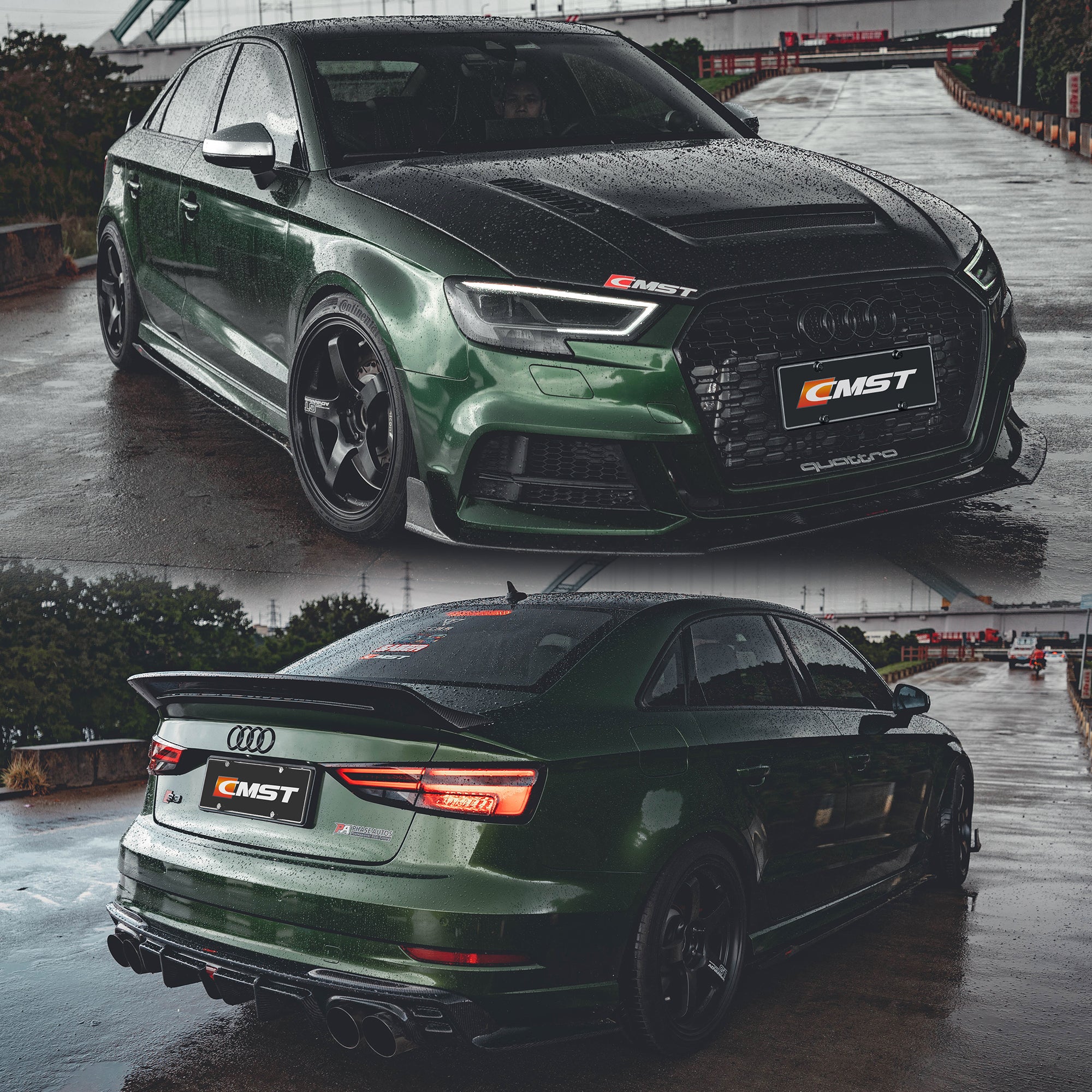 CMST Carbon Fiber Body Kit for AUDI A3 S Line & S3 2017-2020 8v.5 Sedan - Robot Bodykits