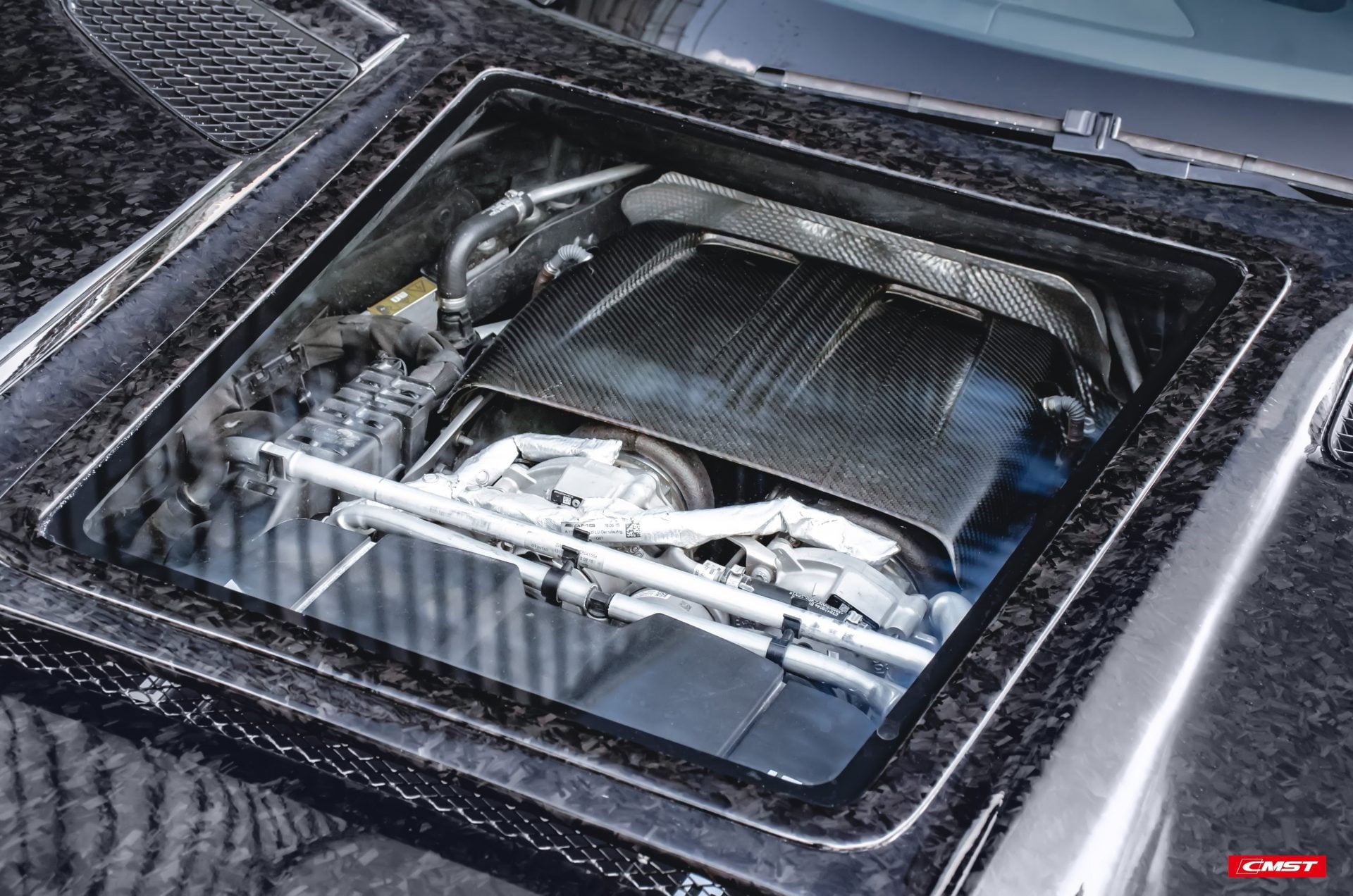 CMST Carbon Fiber Engine Cover for Mercedes Benz AMG GT & GTS & GTC & GTR 2015-ON - Robot Bodykits