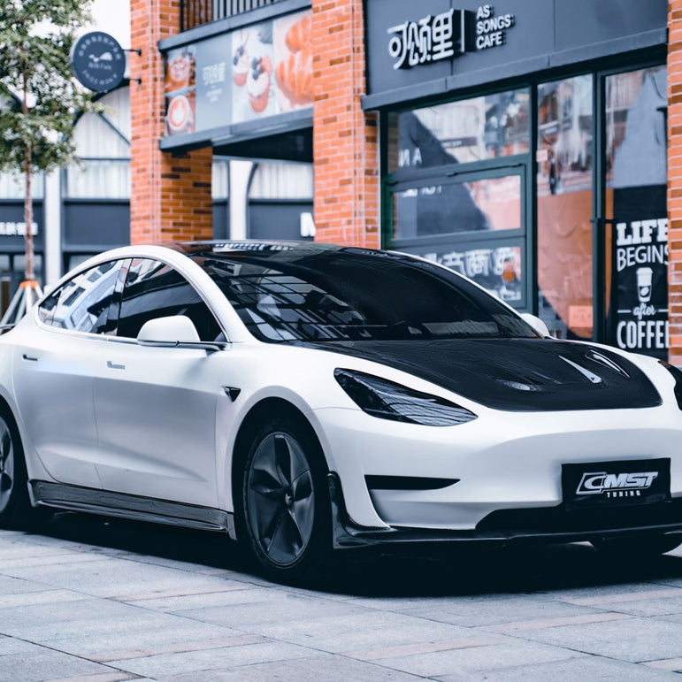 CMST Tuning Carbon Fiber Hood Ver.1 for Tesla Model 3 - Robot Bodykits