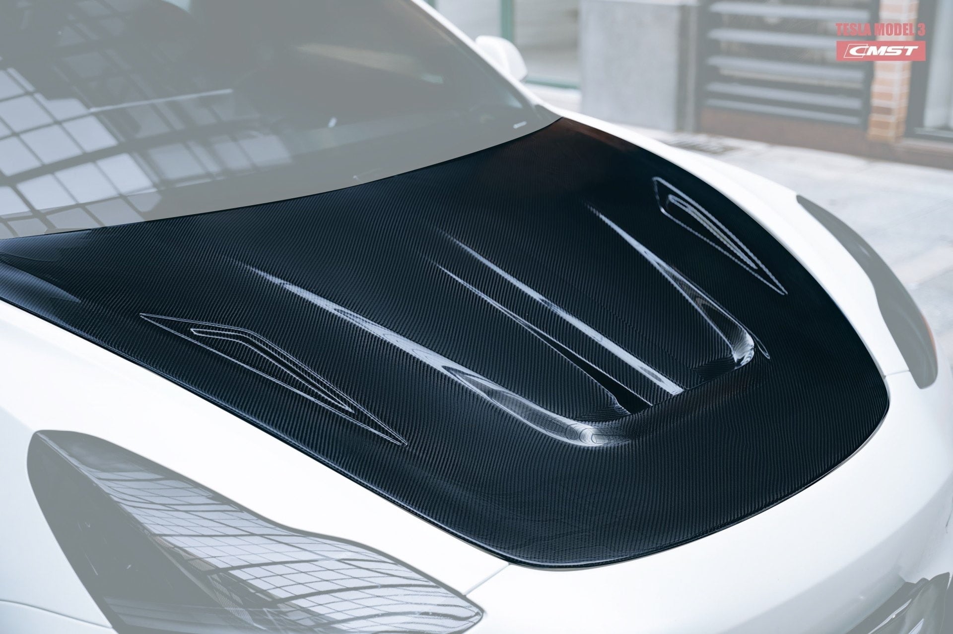 CMST Tuning Carbon Fiber Hood Ver.1 for Tesla Model 3 - Robot Bodykits