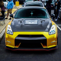 CMST Tuning Nissan GTR GT-R R35 2008-2016 Carbon Fiber Tempered Glass Transparent Hood Window See Through - Robot Bodykits