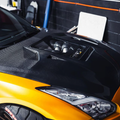 CMST Tuning Nissan GTR GT-R R35 2008-2016 Carbon Fiber Tempered Glass Transparent Hood Window See Through - Robot Bodykits