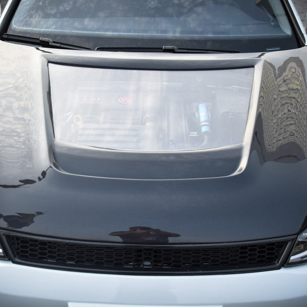 CMST Carbon Fiber PVC Glass Transparent Hood for Volkswagen GTI & Golf R & Golf MK7 MK7.5