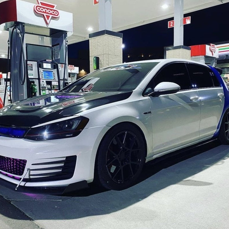 CMST Carbon Fiber PVC Glass Transparent Hood for Volkswagen GTI & Golf R & Golf MK7 MK7.5