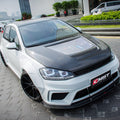 CMST Carbon Fiber PVC Glass Transparent Hood for Volkswagen GTI & Golf R & Golf MK7 MK7.5