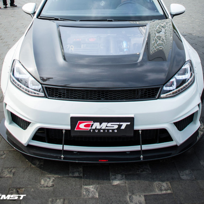 CMST Carbon Fiber PVC Glass Transparent Hood for Volkswagen GTI & Golf R & Golf MK7 MK7.5