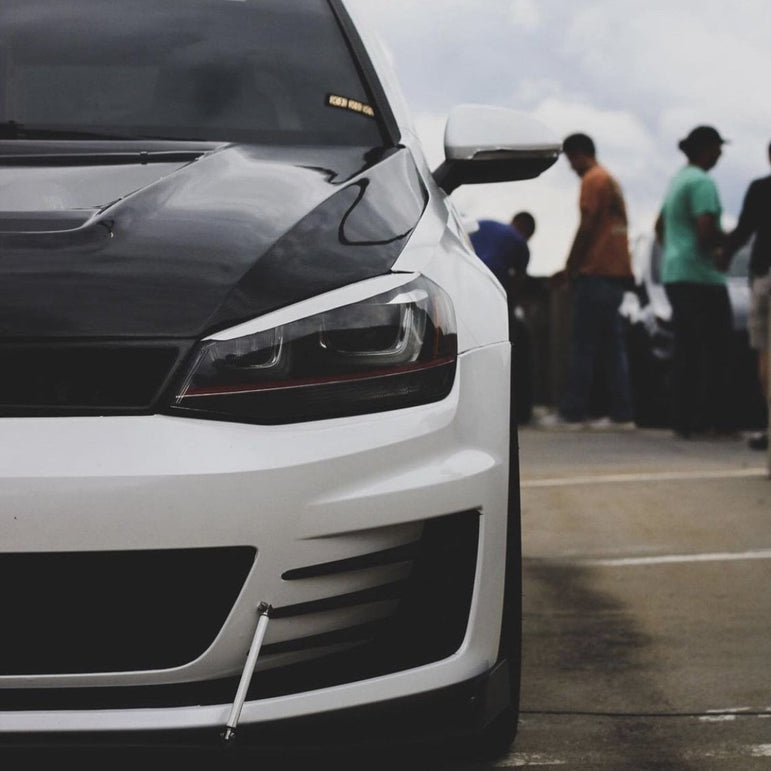 CMST Carbon Fiber PVC Glass Transparent Hood for Volkswagen GTI & Golf R & Golf MK7 MK7.5