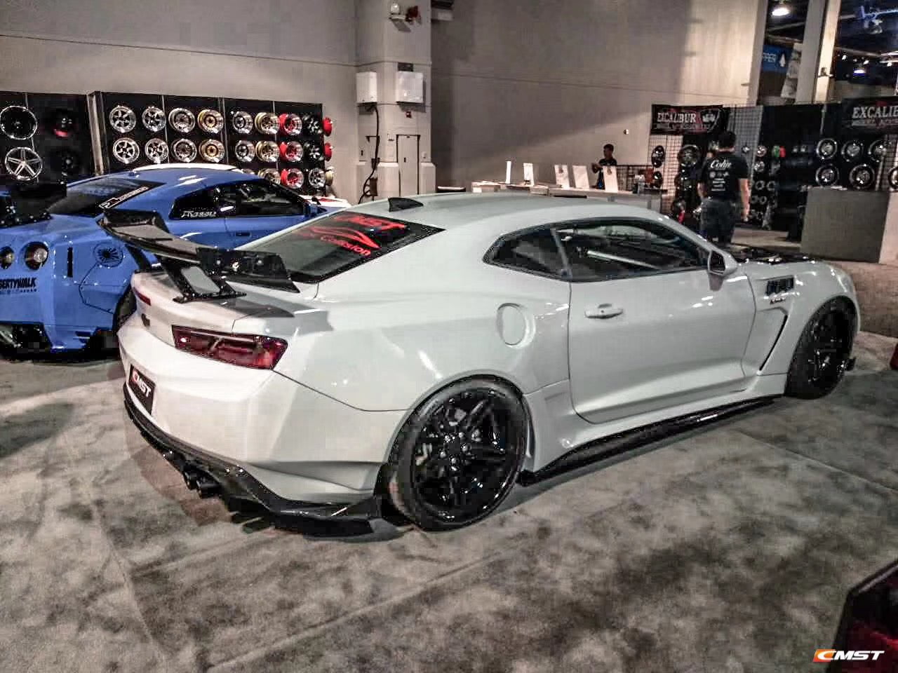 CMST Carbon Fiber Rear Spoiler Wing (7 Pcs) for Chevrolet Camaro 2016-ON - Robot Bodykits