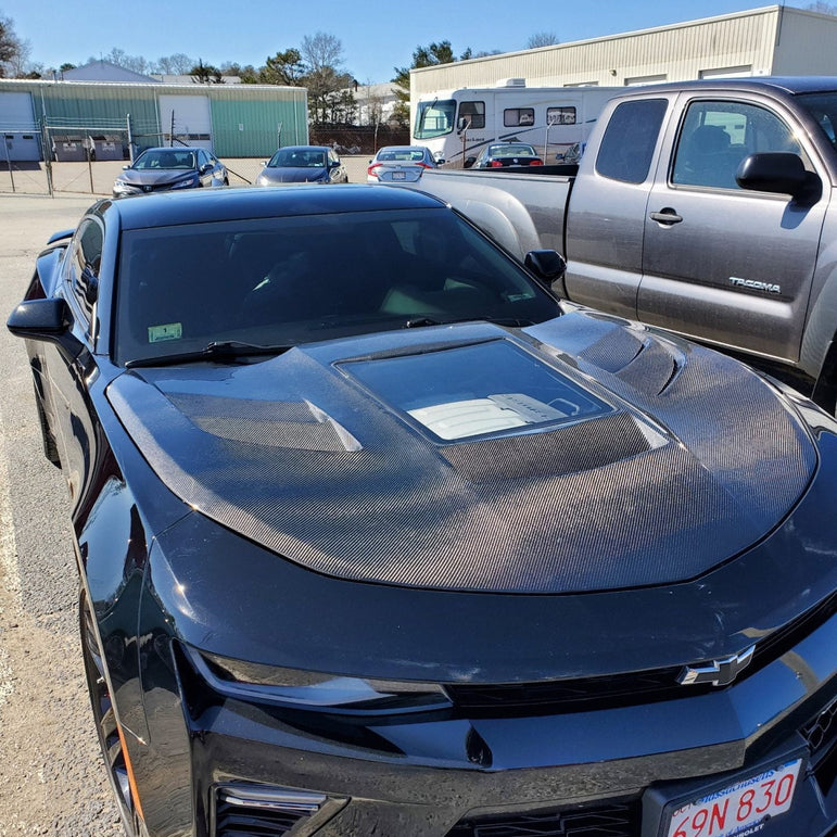 CMST Carbon Fiber Transparent Hood for Chevrolet Camaro 6th Gen 2016-ON - Robot Bodykits