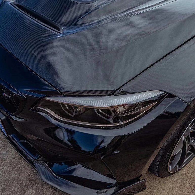 CMST Tuning Carbon Fiber Tempered Glass Transparent Hood For BMW M2 / M2C F87 2 Series F22 2014-ON - Robot Bodykits