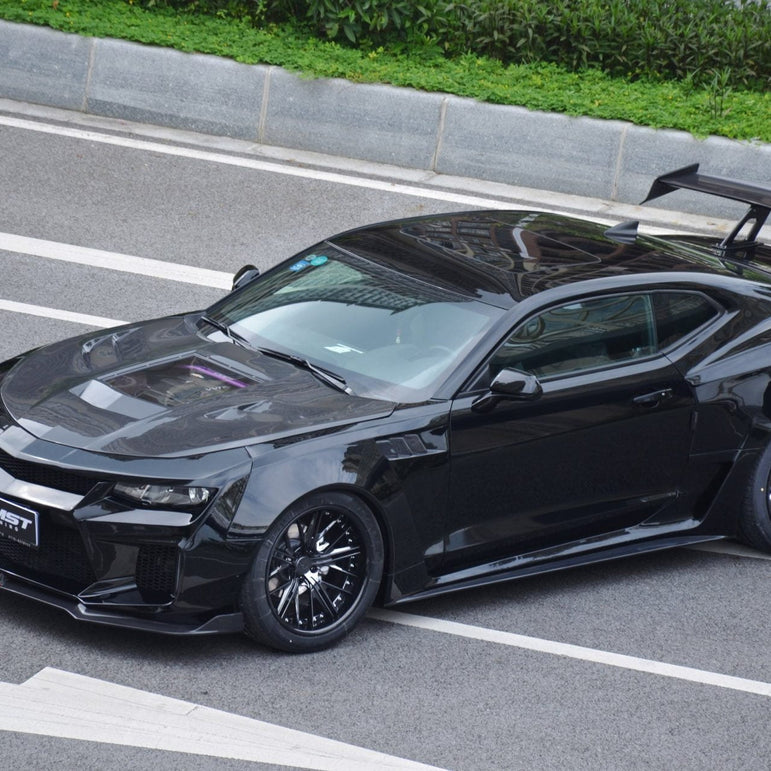 CMST Carbon Fiber Rear Spoiler Wing (7 Pcs) for Chevrolet Camaro 2016-ON - Robot Bodykits