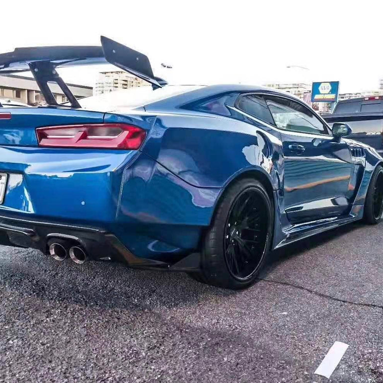 CMST Carbon Fiber Rear Spoiler Wing (7 Pcs) for Chevrolet Camaro 2016-ON - Robot Bodykits