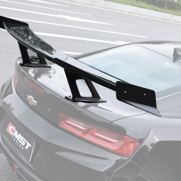 CMST Carbon Fiber Rear Spoiler Wing (7 Pcs) for Chevrolet Camaro 2016-ON - Robot Bodykits