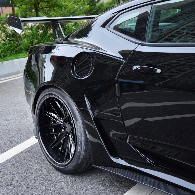 CMST Carbon Fiber Rear Spoiler Wing (7 Pcs) for Chevrolet Camaro 2016-ON - Robot Bodykits