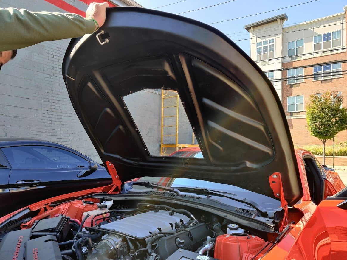 CMST Carbon Fiber Transparent Hood for Chevrolet Camaro 6th Gen 2016-ON - Robot Bodykits