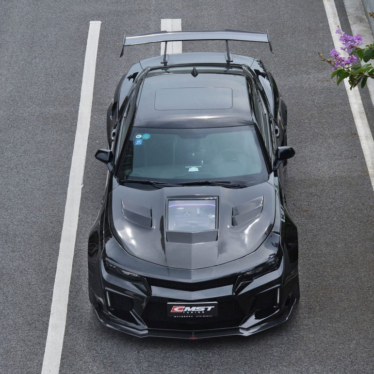 CMST Carbon Fiber Transparent Hood for Chevrolet Camaro 6th Gen 2016-ON - Robot Bodykits