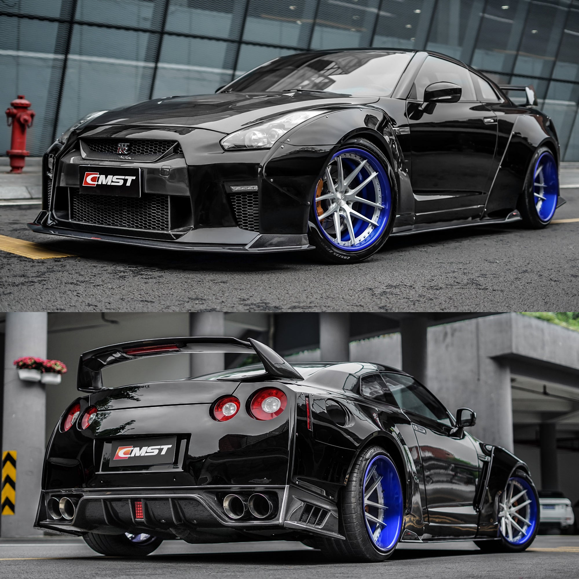 CMST Tuning  Facelift Conversion Partial Carbon Fiber Full Body Kit for Nissan GTR GT-R R35 2008-2016