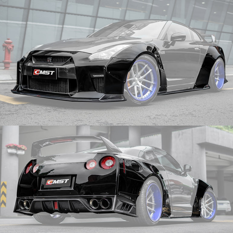 CMST Tuning  Facelift Conversion Partial Carbon Fiber Full Body Kit for Nissan GTR GT-R R35 2008-2016