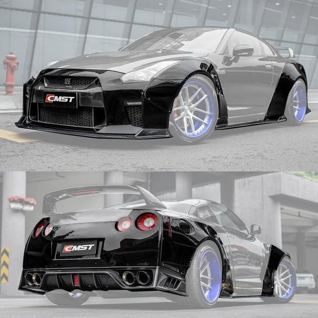 CMST Tuning  Facelift Conversion Partial Carbon Fiber Full Body Kit for Nissan GTR GT-R R35 2008-2016 - Robot Bodykits