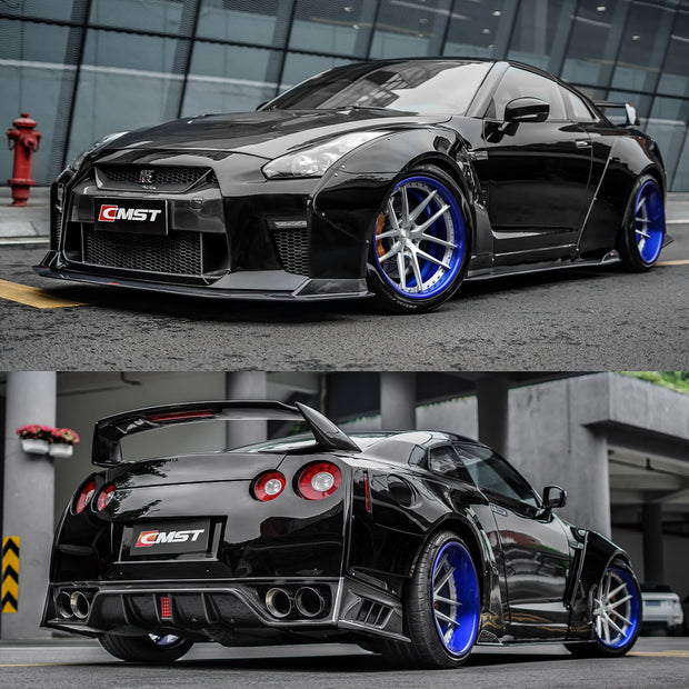 CMST Tuning  Facelift Conversion Partial Carbon Fiber Full Body Kit for Nissan GTR GT-R R35 2008-2016 - Robot Bodykits
