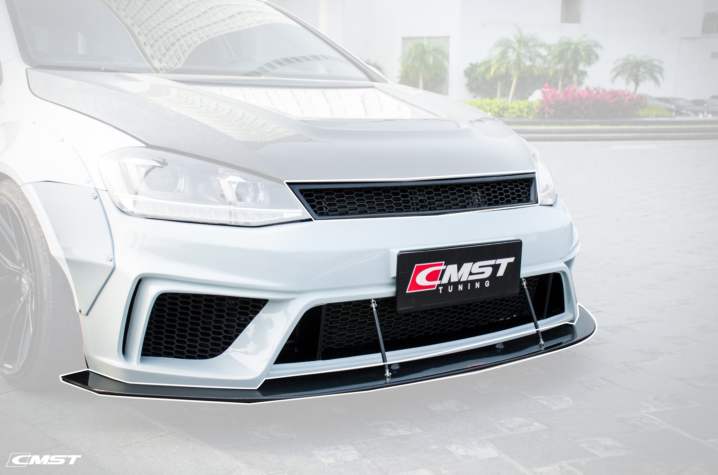 CMST Tuning Front Bumper & Lip & Grill for Volkswagen Golf & GTI & Golf R MK7 - Robot Bodykits