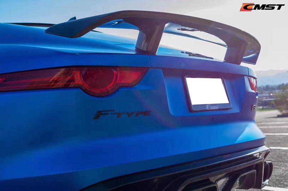 CMST Carbon fiber Rear Spoiler Wing Ver.1 for Jaguar F-Type 2014-ON - Robot Bodykits