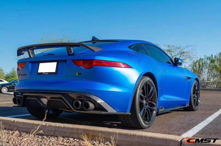 CMST Carbon fiber Rear Spoiler Wing Ver.1 for Jaguar F-Type 2014-ON - Robot Bodykits