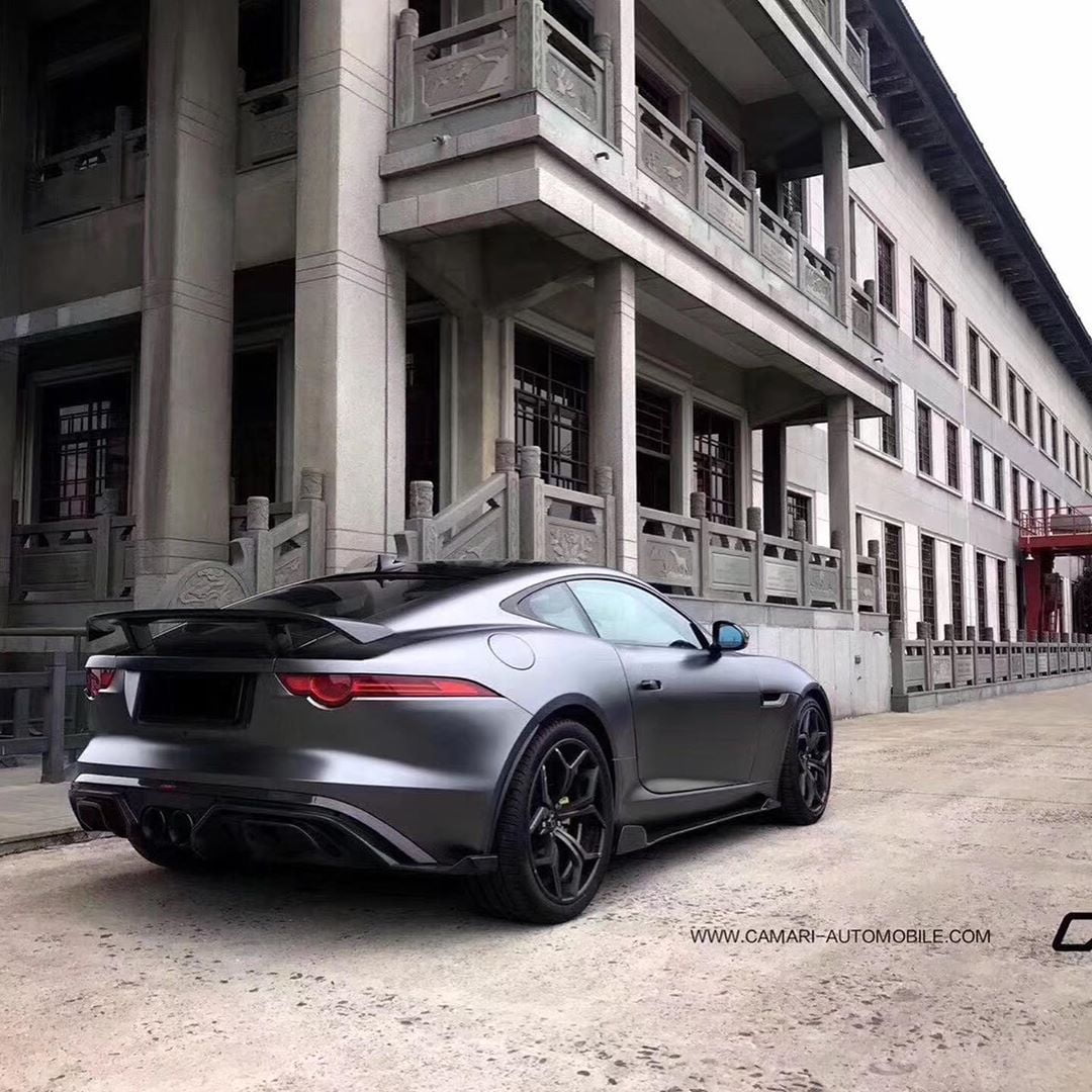 CMST Carbon fiber Rear Spoiler Wing Ver.1 for Jaguar F-Type 2014-ON - Robot Bodykits