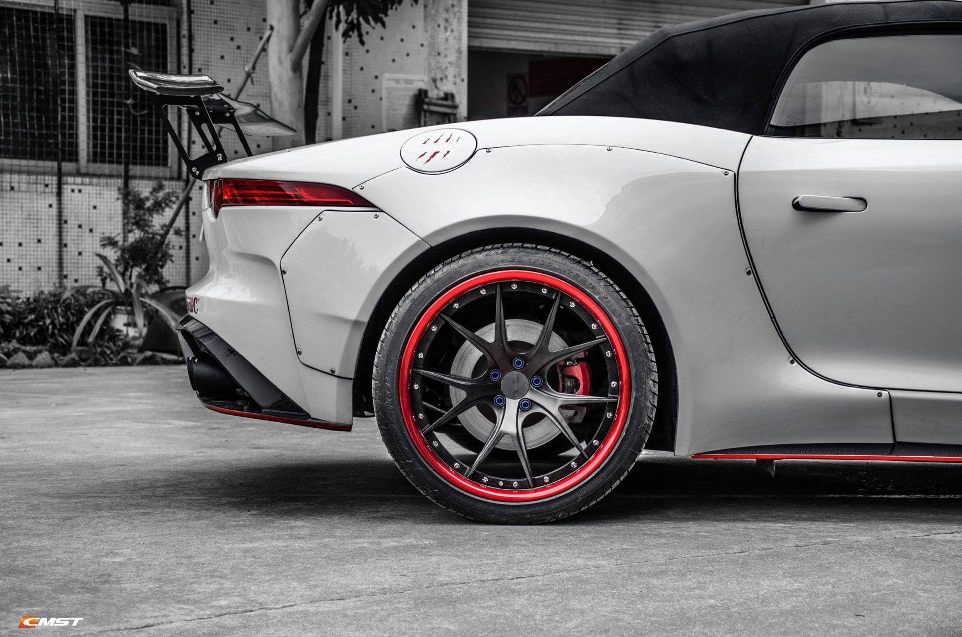 CMST Carbon fiber Rear Spoiler Wing Ver.2 for Jaguar F-Type 20 - Robot Bodykits