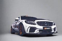 CMST Tuning PP Polyurethane Front Bumper & Grill & Carbon Fiber Front Lip  for Mercedes-Benz C43 C300 2015-2021 Coupe Sedan