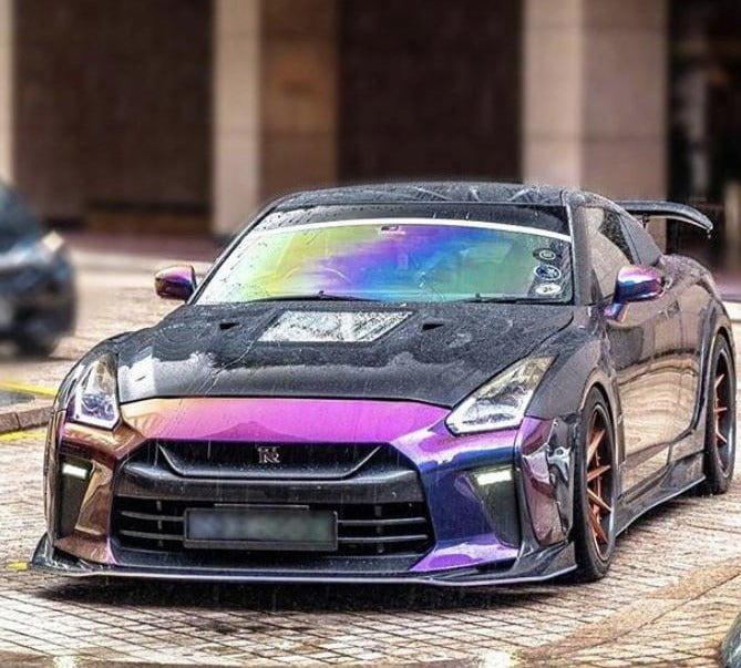 CMST Tuning Nissan GTR GT-R R35 2008-2016 Carbon Fiber Tempered Glass Transparent Hood Window See Through - Robot Bodykits