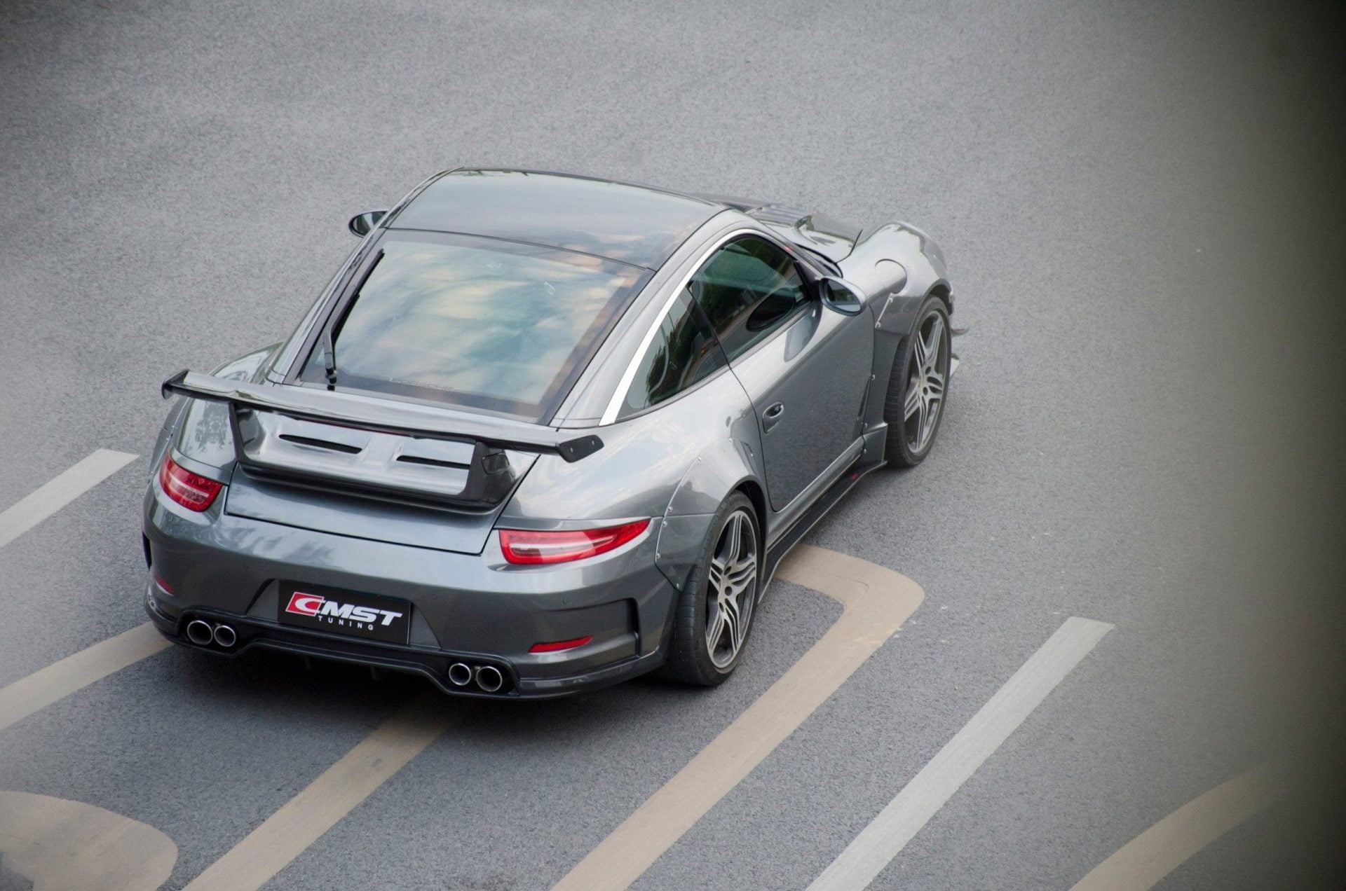 CMST Carbon Fiber Trunk Lid with Rear Spoiler for Porsche 2006-2011 (911) 997 Upgrade to GT3 - Robot Bodykits