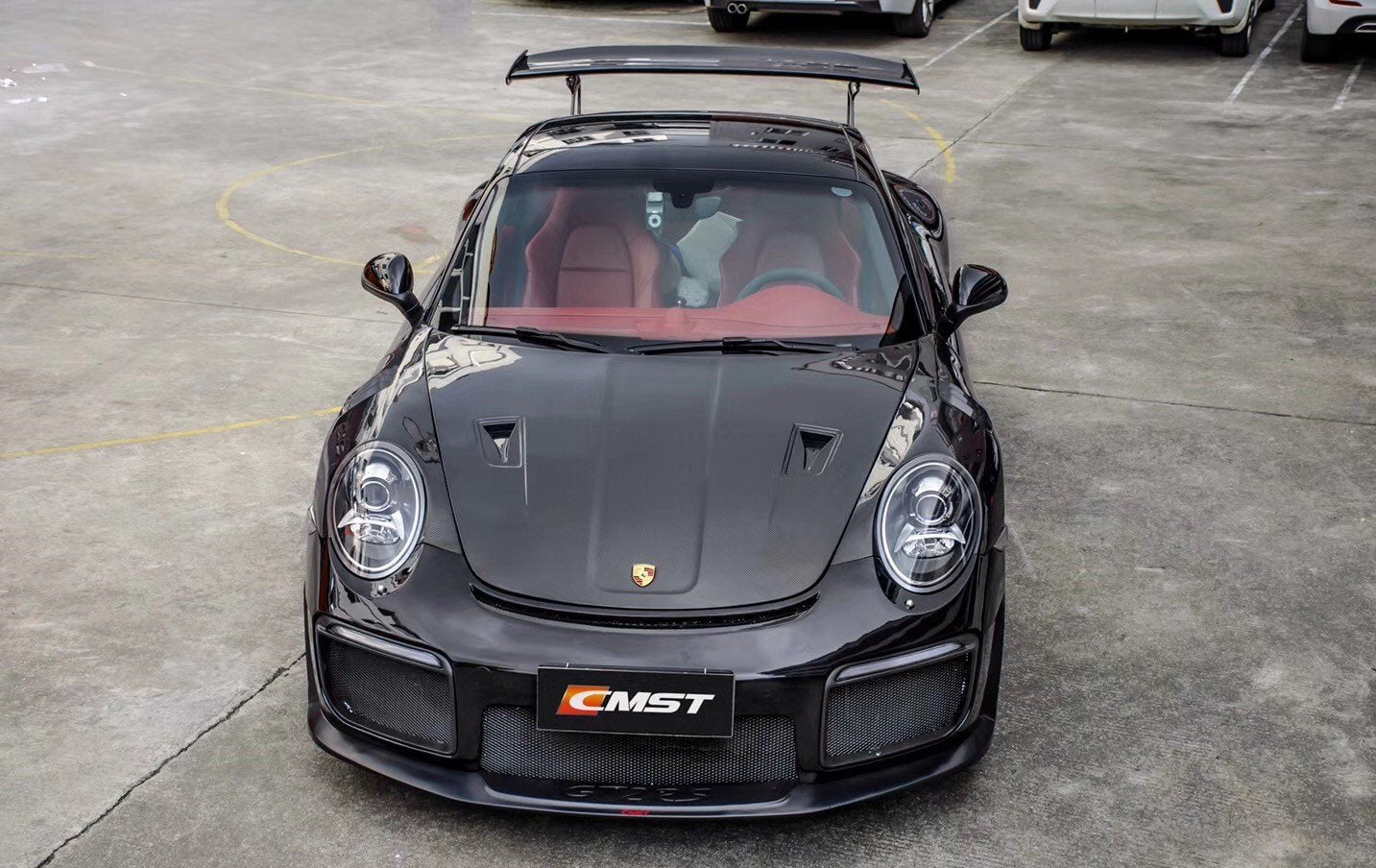 CMST Porsche 991.1 991.2 GT2RS (2012-2018) Conversion Kit Carbon Fiber Front Bumper ( 6 Pcs )