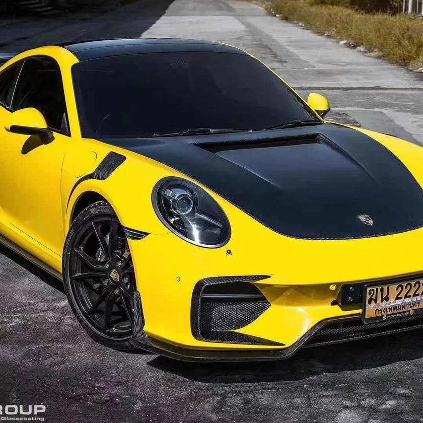 CMST Carbon Fiber Hood Classic Style for Porsche 911 991.1 991.2 Turbo GT3 718 Cayman Boxster - Robot Bodykits