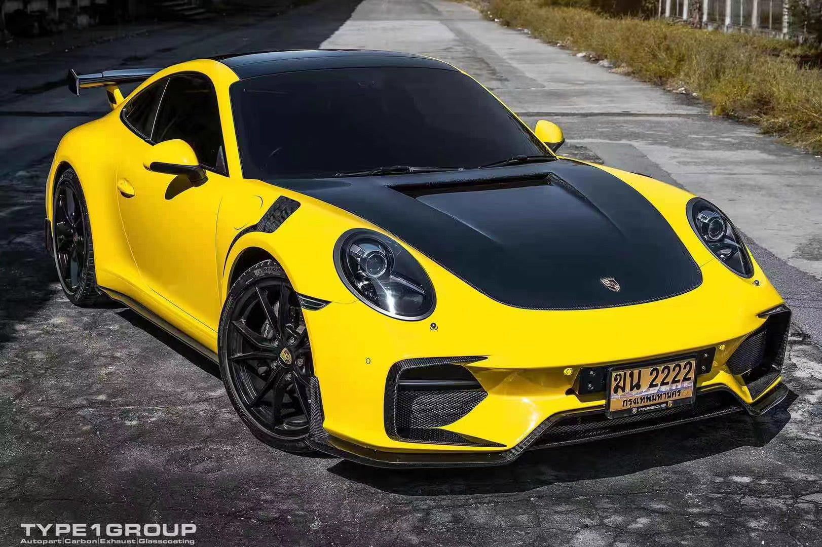 CMST Carbon Fiber Hood Classic Style for Porsche 911 991.1 991.2 Turbo GT3 718 Cayman Boxster - Robot Bodykits