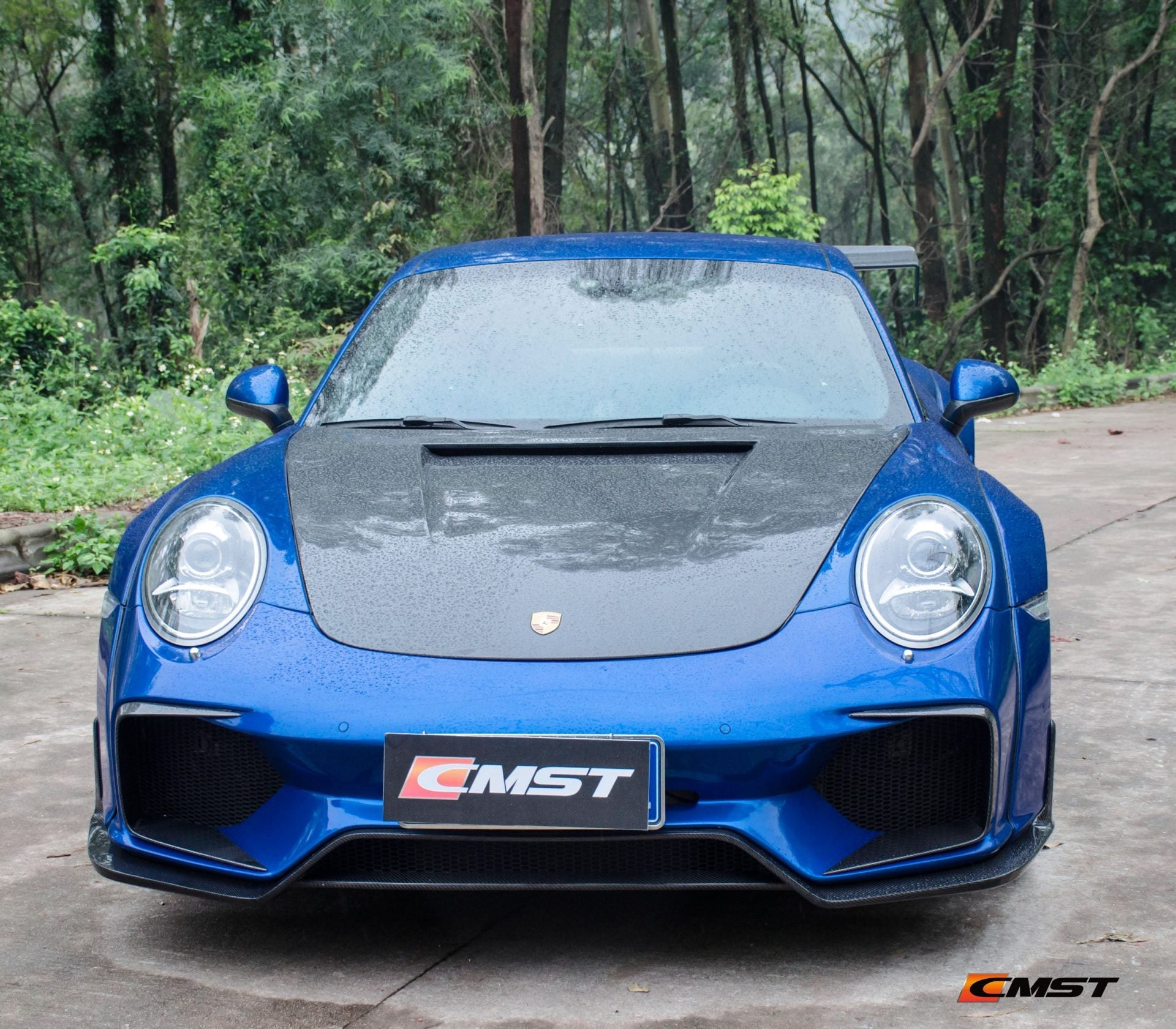 CMST Carbon Fiber Hood Classic Style for Porsche 911 991.1 991.2 Turbo GT3 718 Cayman Boxster - Robot Bodykits