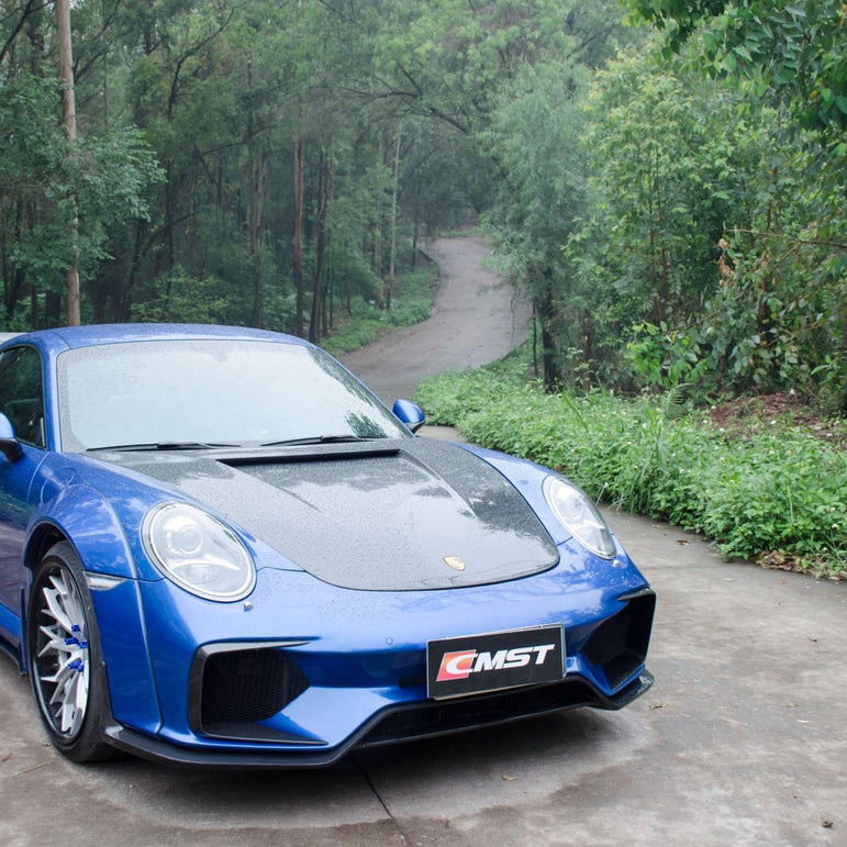 CMST Carbon Fiber Hood Classic Style for Porsche 911 991.1 991.2 Turbo GT3 718 Cayman Boxster - Robot Bodykits