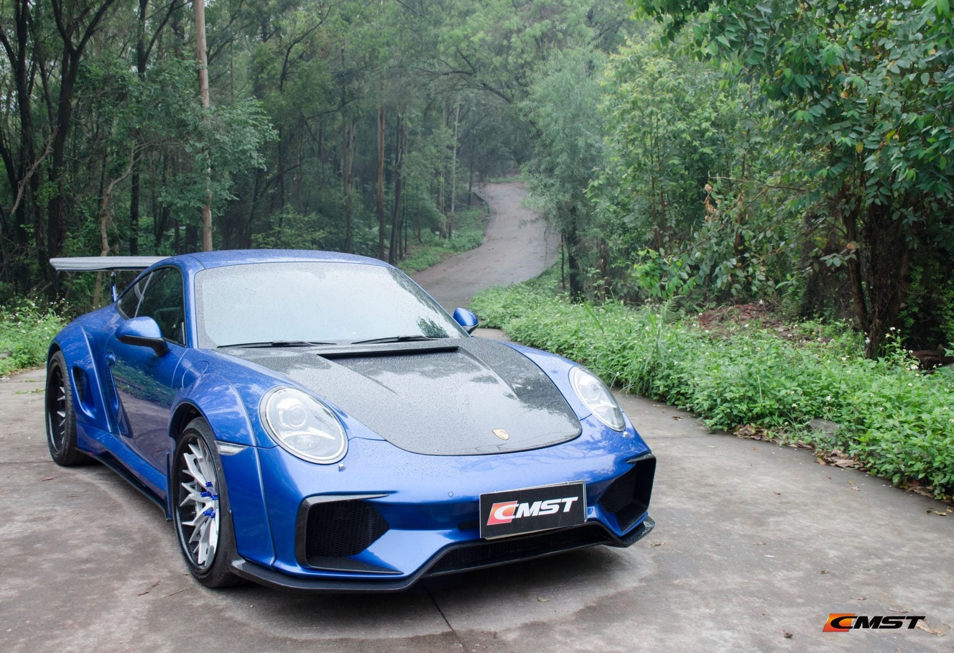 CMST Carbon Fiber Hood Classic Style for Porsche 911 991.1 991.2 Turbo GT3 718 Cayman Boxster - Robot Bodykits