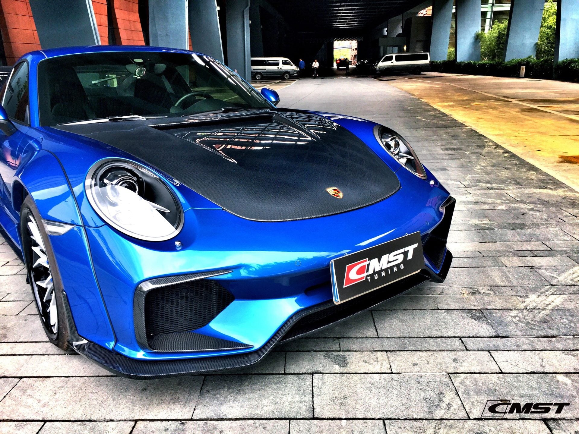 CMST Carbon Fiber Hood Classic Style for Porsche 911 991.1 991.2 Turbo GT3 718 Cayman Boxster - Robot Bodykits