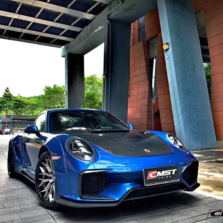 CMST Carbon Fiber Hood Classic Style for Porsche 911 991.1 991.2 Turbo GT3 718 Cayman Boxster - Robot Bodykits