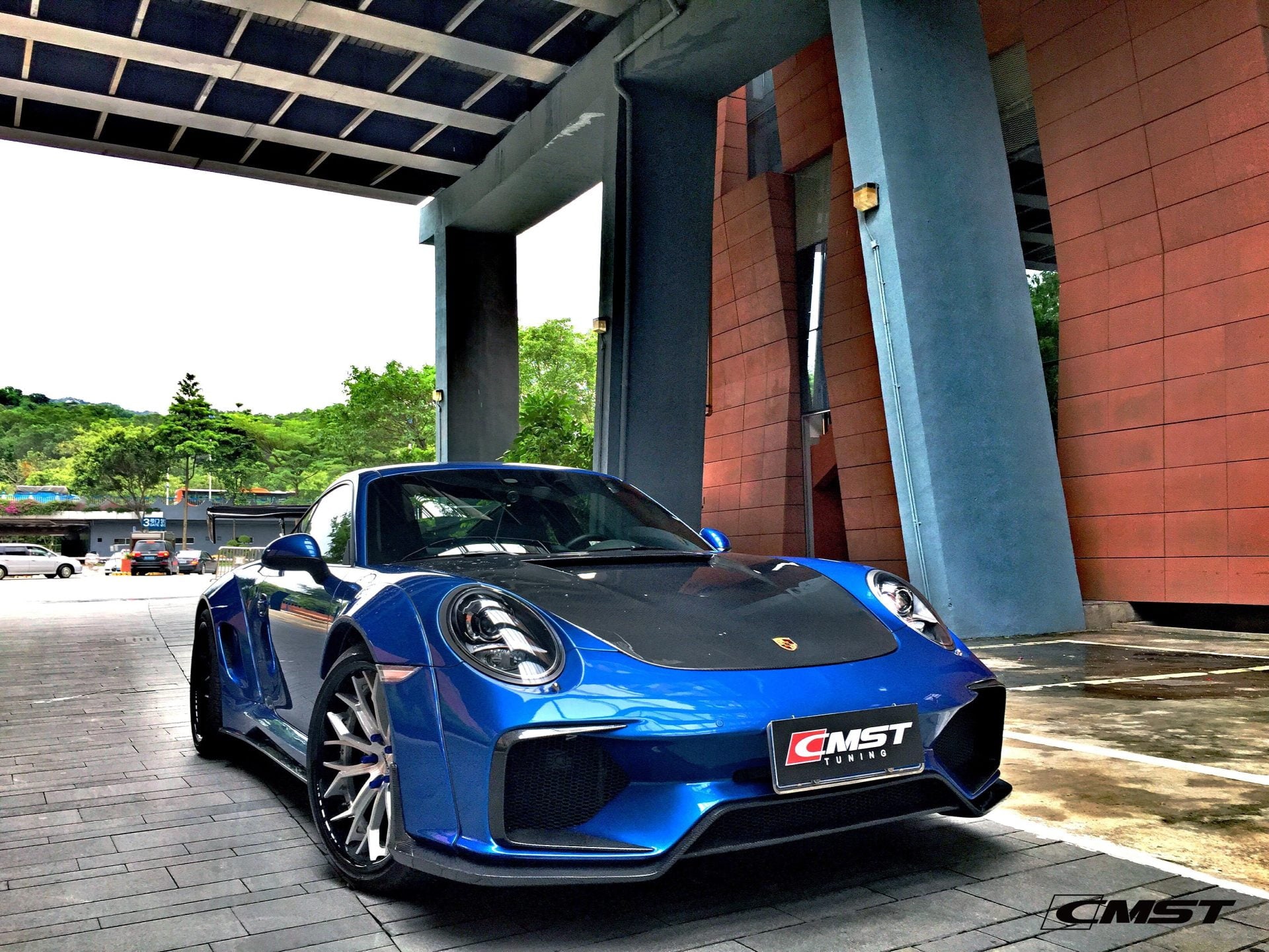 CMST Carbon Fiber Hood Classic Style for Porsche 911 991.1 991.2 Turbo GT3 718 Cayman Boxster - Robot Bodykits